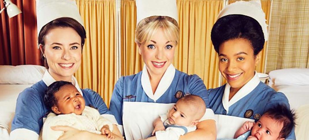 Nurse Valerie, Nurse Trixie and Nurse Lucille in Season 8 (Photo: Courtesy of Neal Street Productions)