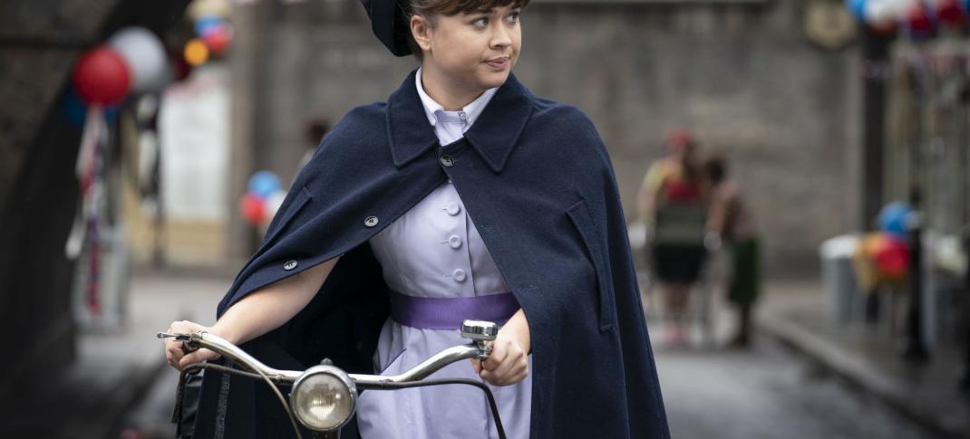 Megan Cusack as newcomer Nurse Nancy Corrigan in 'Call the Midwife' Season 10