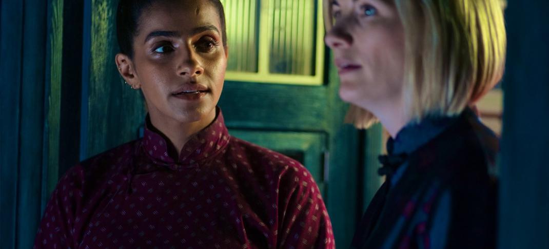 Jodie Whittaker and Mandip Gill as The Doctor and Yaz in Doctor Who: Legend of the Sea Devils