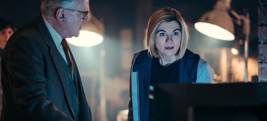 Jodie Whittaker and Kevin McNally in Doctor Who: Flux 