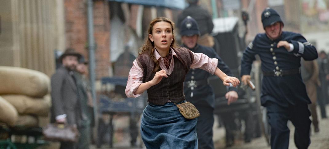 Millie Bobby Brown as Enola Holmes in Enola Holmes 2