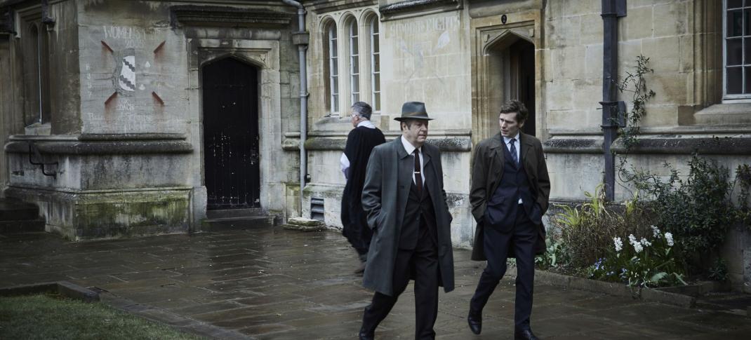 Shaun Evans and Roger Allam as Morse and Thursday in 'Endeavour' Season 8