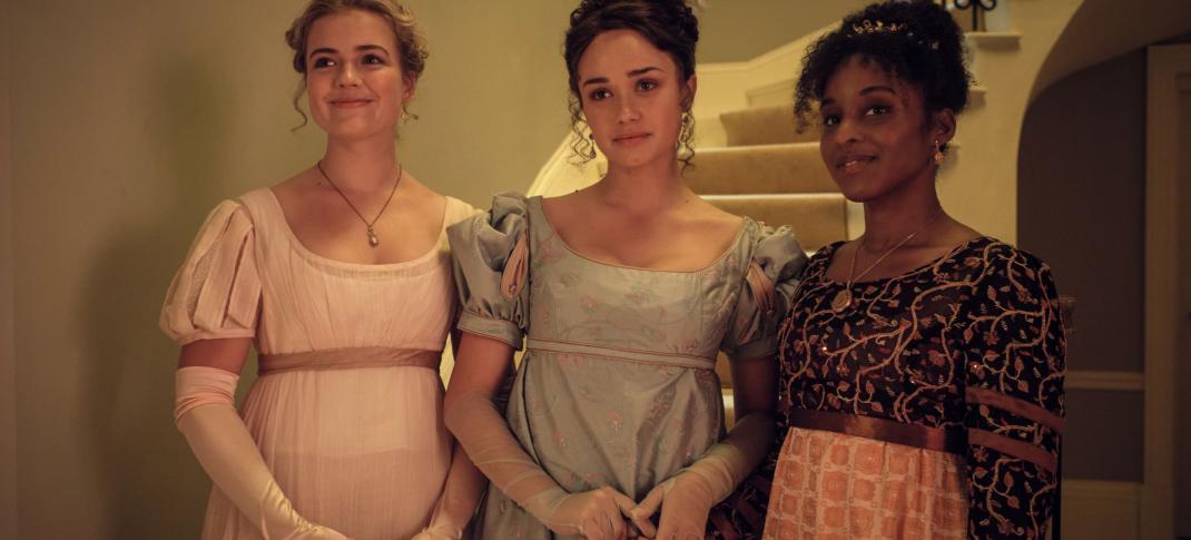 Alison Heywood (ROSIE GRAHAM), Charlotte Heywood (ROSE WILLIAMS) and Georgiana Lambe (CRYSTAL CLARKE)