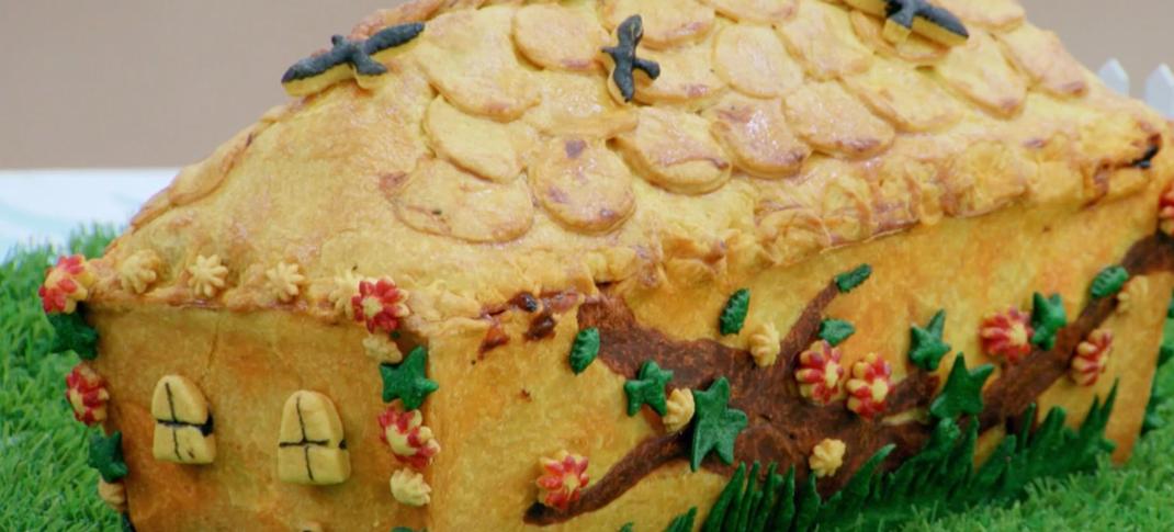 Crystelle's "Lily Nana's Pickle Cottage" Showstopper in The Great British Baking Show