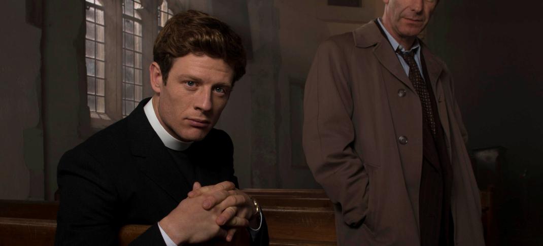 James Norton and Robson Green in "Grantchester" Season 2. (Photo: Courtesy of Des Willie/Lovely Day for ITV and MASTERPIECE)