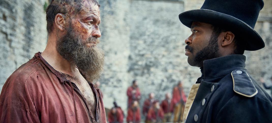 Valjean and Javert face off for the first of many times (Photo: Courtesy of Robert Viglasky / Lookout Point)