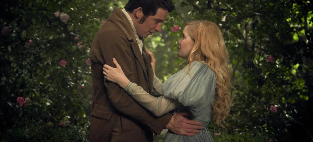 Marius and Cosette in their secret garden rendezvous (Photo:  Courtesy of Robert Viglasky / Lookout Point)