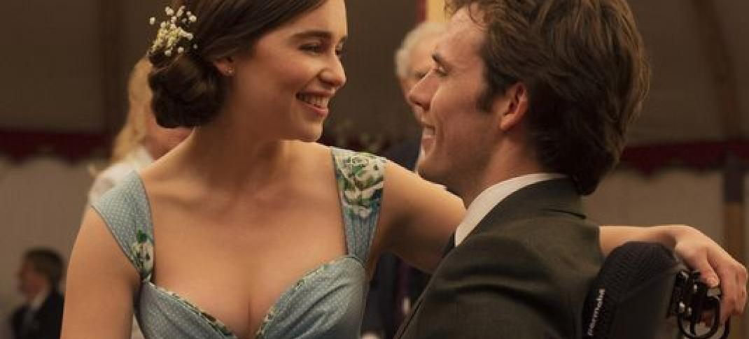 "Me Before You" starring Emilia Clarke and Sam Claflin. (image courtesy of Alex Bailey, Warner Bros.)