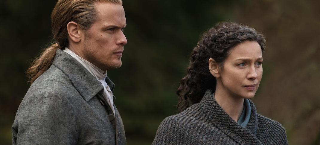 Sam Heughan and Caitriona Balfe in "Outlander" Season 6 (Photo: Starz)