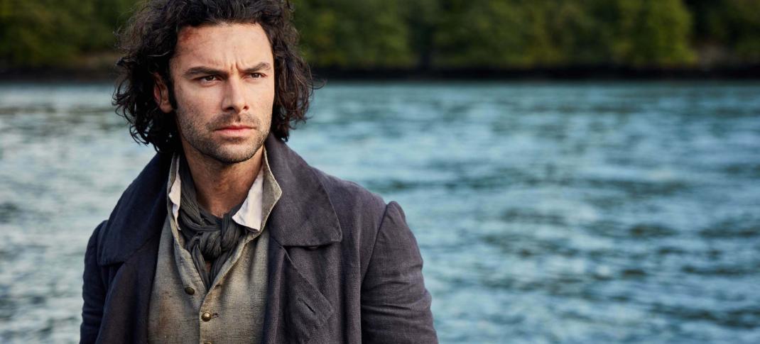 Aidan Turner, looking dreamy and rescuing folks. (Photo: Courtesy of Robert Viglasky/Mammoth Screen for BBC and MASTERPIECE)