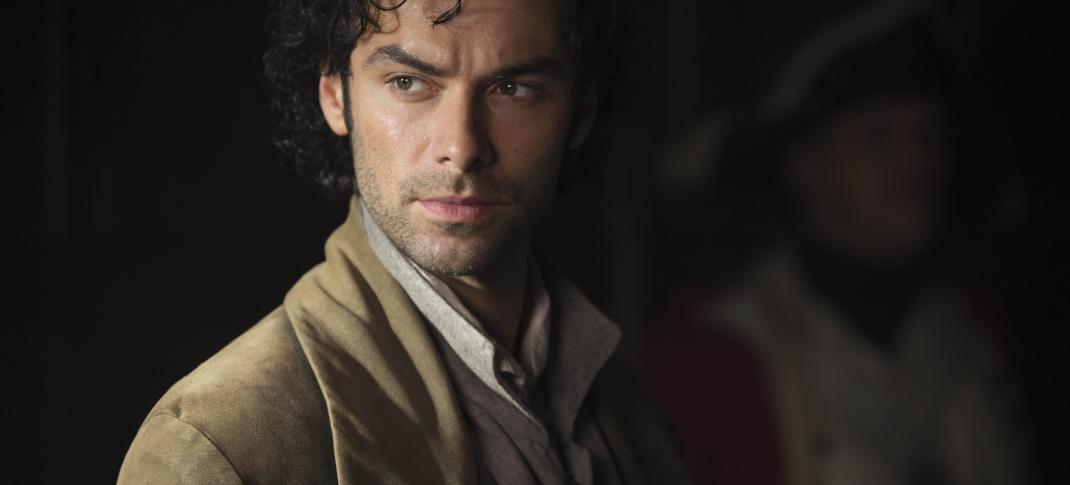 Aidan Turner, doing his best smoldering, as Ross Poldark. (Photo: Courtesy of Adrian Rogers/Mammoth Screen for MASTERPIECE.) 