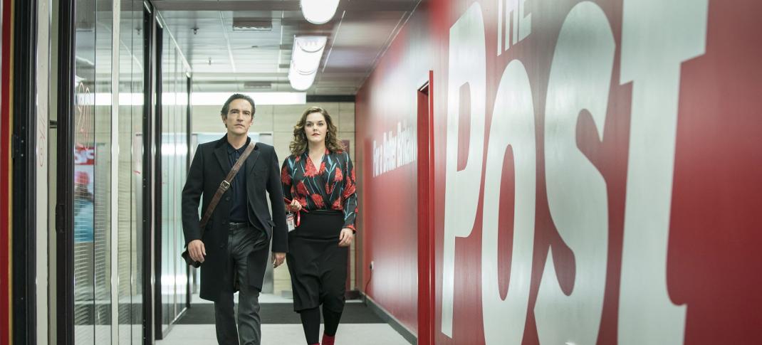 Ben Chaplin and Laura Jane Matheson in "Press" (Photo: Courtesy of Lookout Point /Colin Hutton) 