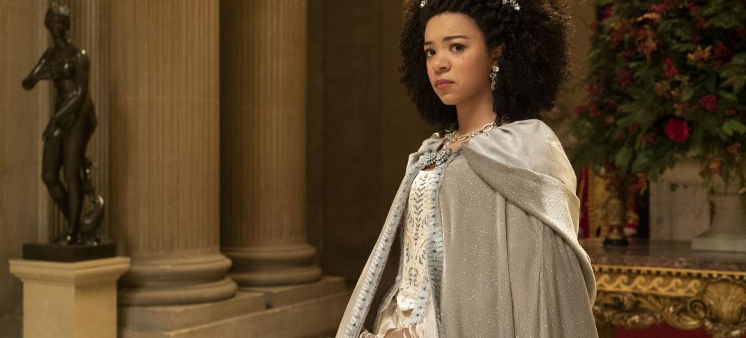 India Amarteifio as Young Queen Charlotte in 'Queen Charlotte: A Bridgerton Story'