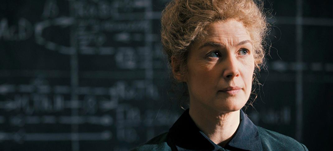 Rosamund Pike as Marie Curie in 'Radioactive'