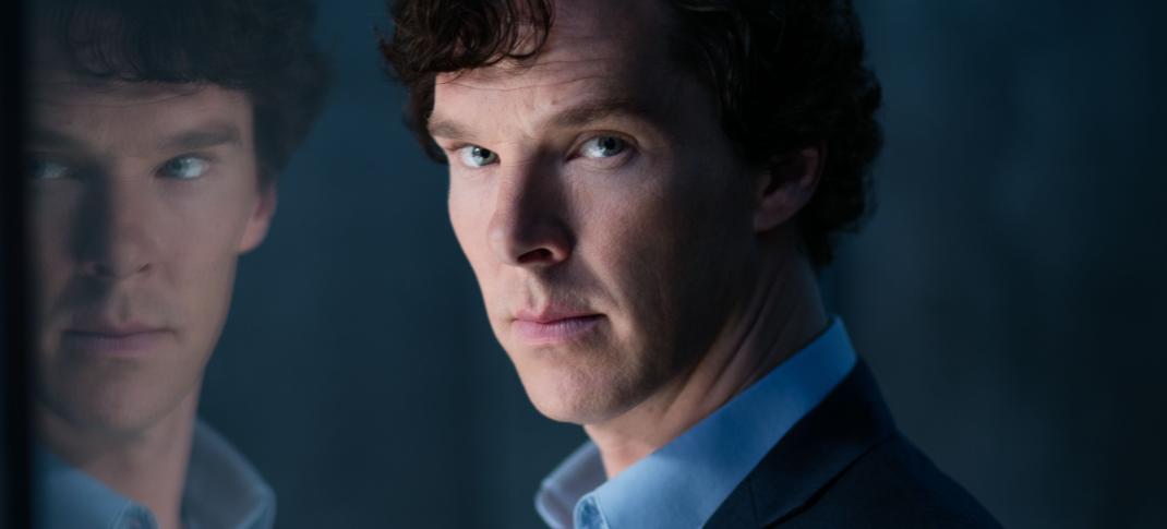Benedict Cumberbatch is all brooding in this shot. (Photo:  Courtesy of Laurence Cendrowicz/Hartswood Films & MASTERPIECE)