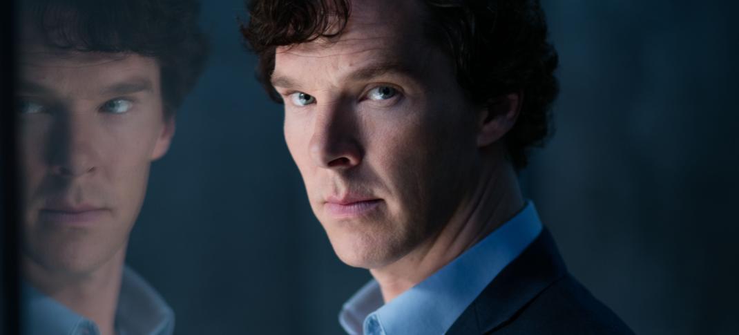 Benedict Cumberbatch is all brooding in this shot. (Photo: Courtesy of Laurence Cendrowicz/Hartswood Films & MASTERPIECE)