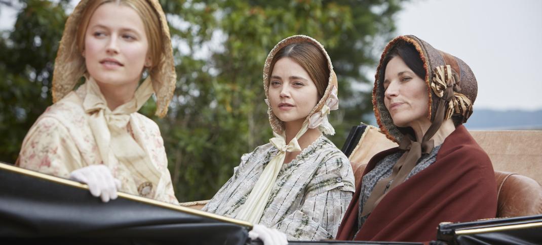 Lilly Travers, Jenna Coleman and Kate Fleetwood (Photo: Courtesy of Justin Slee/ITV Plc for MASTERPIECE) 