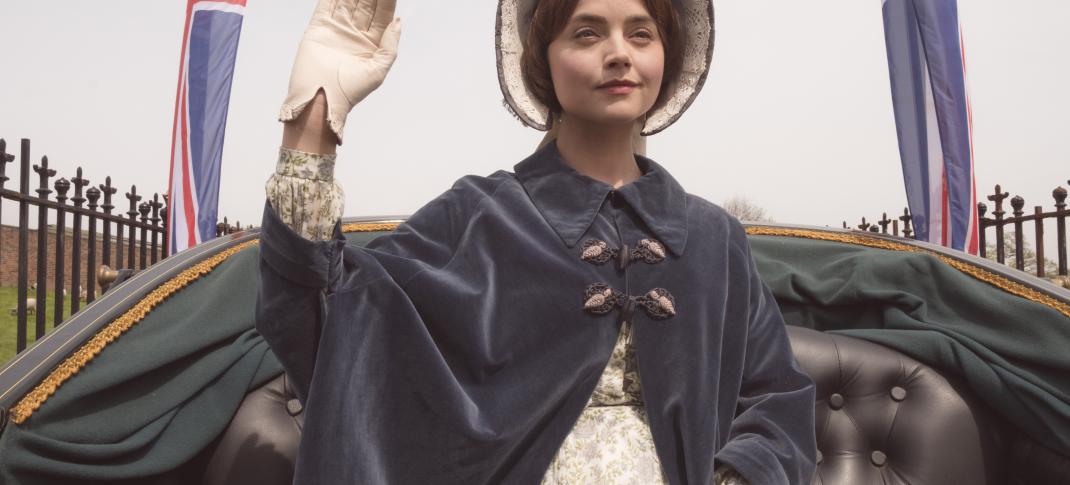 Victoria's carriage ride look is too cute. (Photo: Courtesy of ITV Plc)