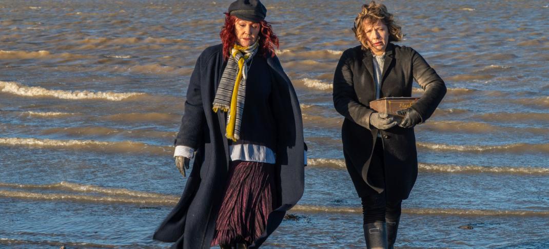 Frances Barber as Dolly Nolan and Kerry Godliman as Pearl Nolan in 'Whitstable Pearl'