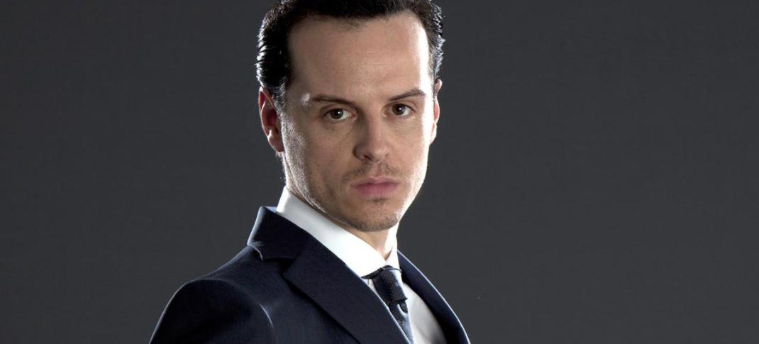 Andrew Scott as James Moriarty in "Sherlock" (Photo: (Photo: Courtesy of Hartswood Films and MASTERPIECE)