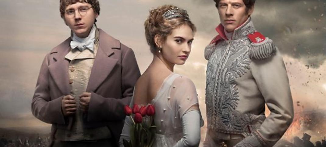 Lily James, Paul Dano and James Norton in "War and Peace". (Photo: BBC)