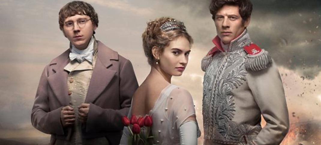 Lily James, Paul Dano and James Norton in "War and Peace". (Photo: BBC)