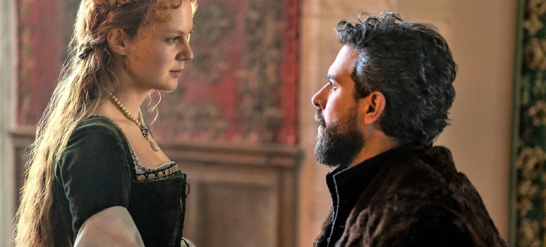 Alicia Von Rittberg and Tom Cullen in "Becoming Elizabeth" (Photo: Starz)