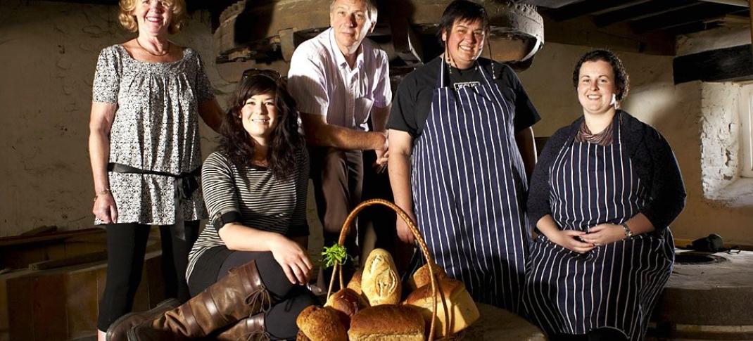 Bedale Community Bakery members in Crakehall Watermill. (Photo: AcornTV)