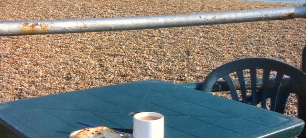 A nice cup of tea at Brighton. (Photo: Janet Mullany)