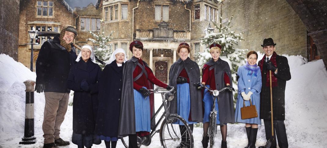 Lots of snow for this year's "Call the Midwife" holiday special! (Photo: Courtesy of Neal Street Productions 2017)