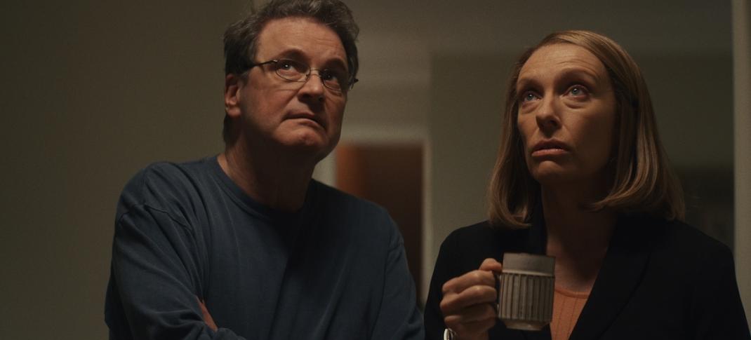 Colin Firth and Toni Collette in "The Staircase" (Photo: Courtesy of HBO Max) 