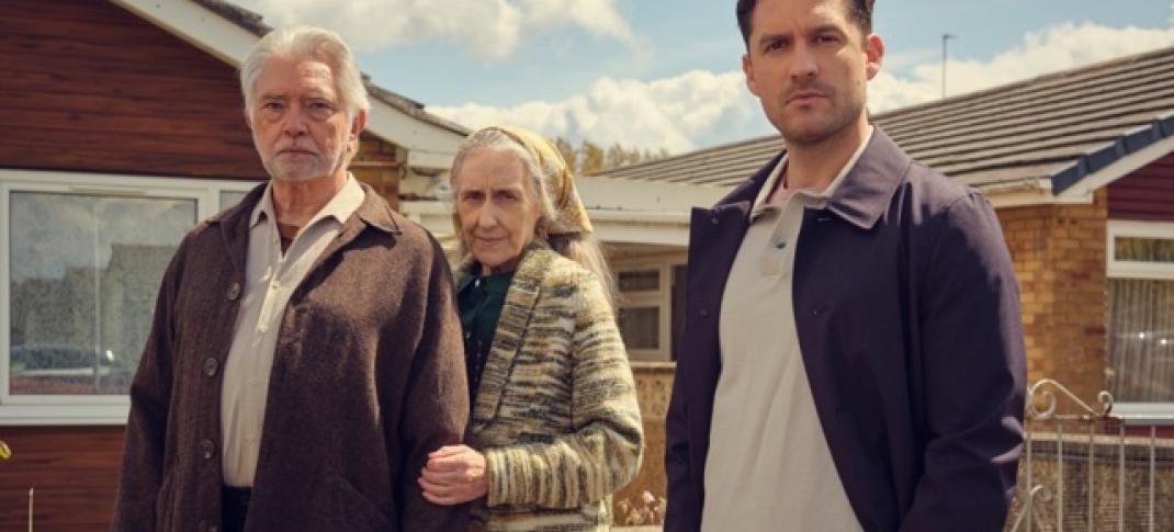 Dennis (Martin Shaw), Grace (Anita Dobson), and Matthew (Ben Aldridge) © ITV/Britbox