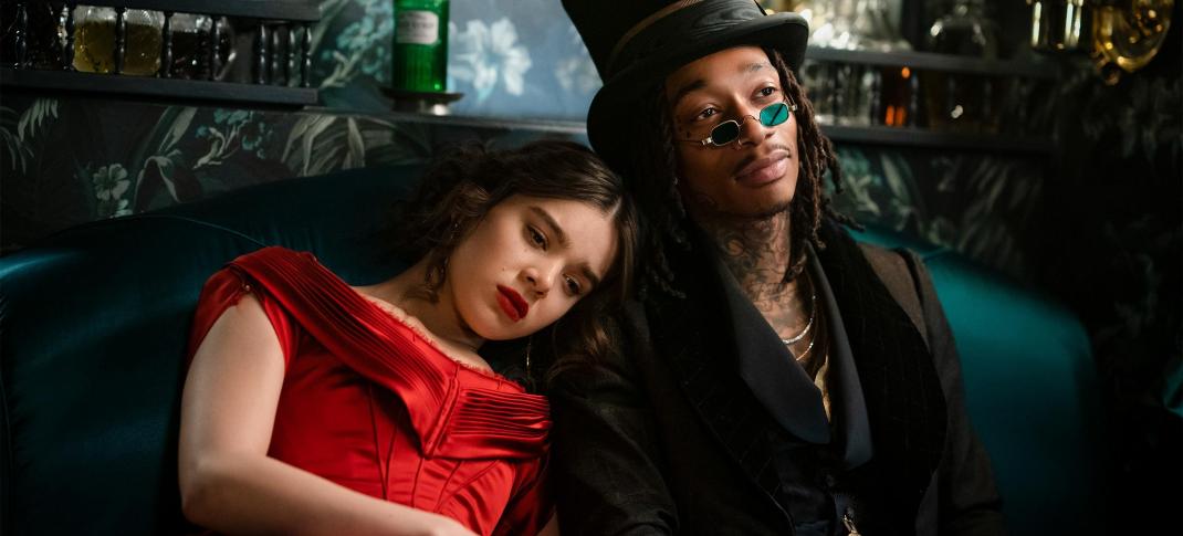 Hailee Steinfeld and Wiz Khalifa in "Dickinson" (Photo: AppleTV)