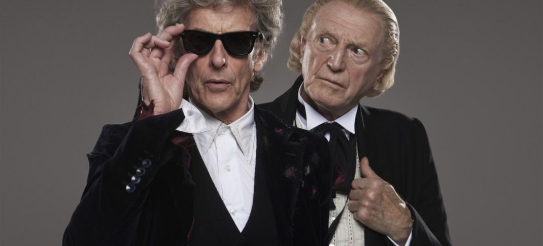 Peter Capaldi and David Bradley as "Doctor Who's" Twelfth and First Doctors. (Photo: BBC)