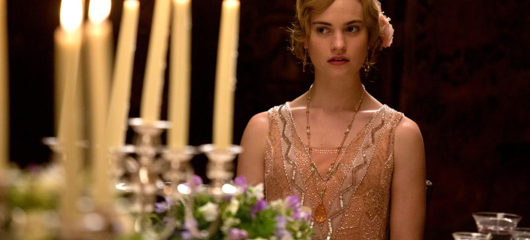 Lily James in "Downton Abbey" Season 5 (Photo: (C) Nick Briggs/Carnival Film & Television Limited 2014 for MASTERPIECE)