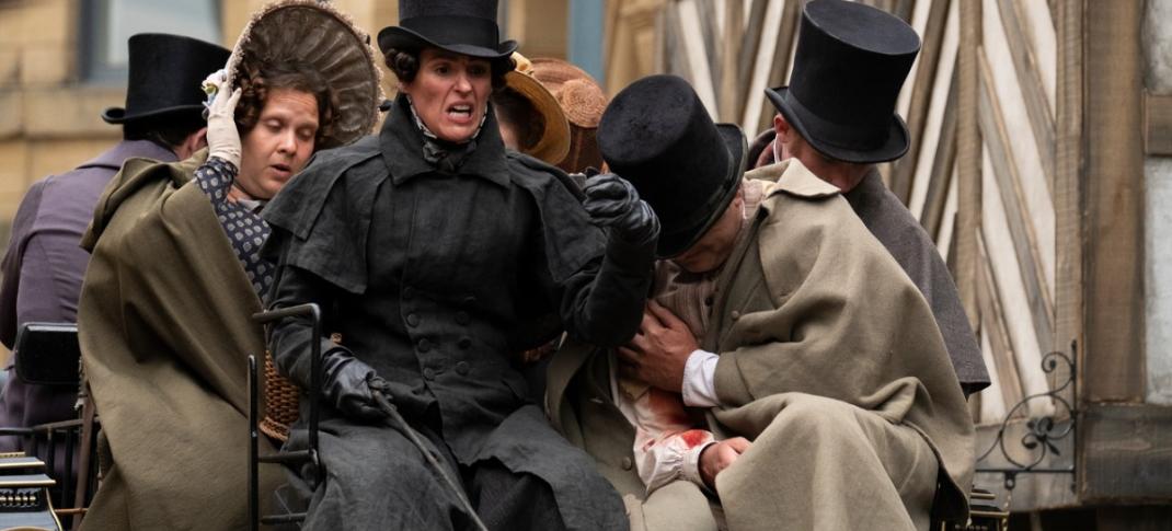 Gentleman Jack (Suranne Jones) arrives in town. Photo: HBO