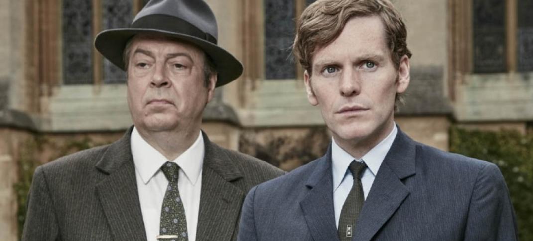Shaun Evans and Roger Allam in "Endeavour' (Photo: Courtesy of (C) Mammoth Screen/MASTERPIECE/ITV Studios)