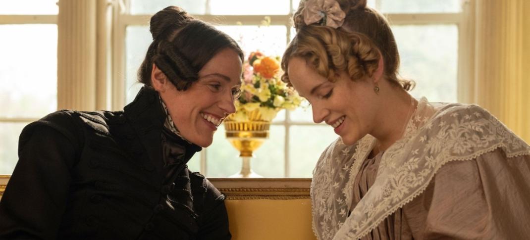 Picture shows: Anne Lister (Suranne Jones) and Ann Walker (Sophie Rundle) in a scene from Gentleman Jack. (Photograph: Matt Squire/Lookout Point)