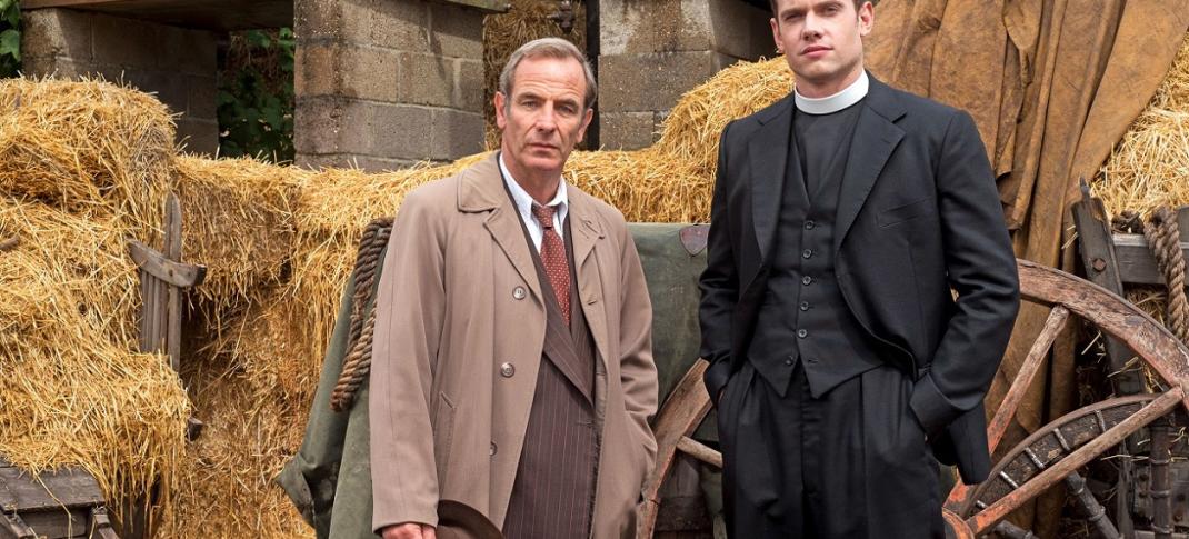 Tom Brittney and Robson Green in "Grantchester" (Photo: Courtesy of Colin Hutton/Kudos, an Endemol Shine Company, MASTERPIECE and ITV)