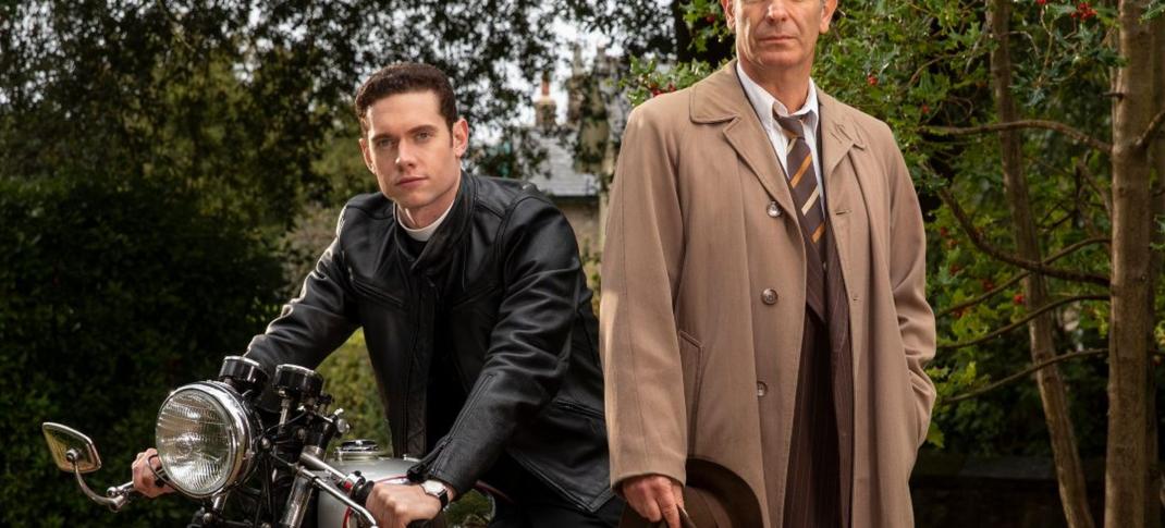 Tom Brittney as Rev. Will Davenport and Robson Green as DI Geordie Keating