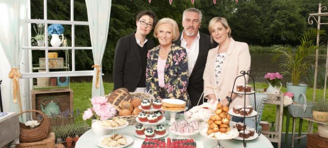 Sue, Mary, Paul and Mel return to PBS in a throwback season of The Great British Baking Show Credit: Courtesy of © Love Productions, worldwide, all media in perpetuity