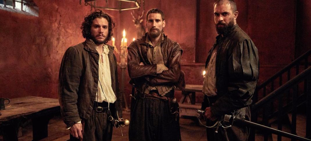 Kit Harington, Edward Holcroft and Tom Cullen in "Gunpowder" (Photo: BBC)