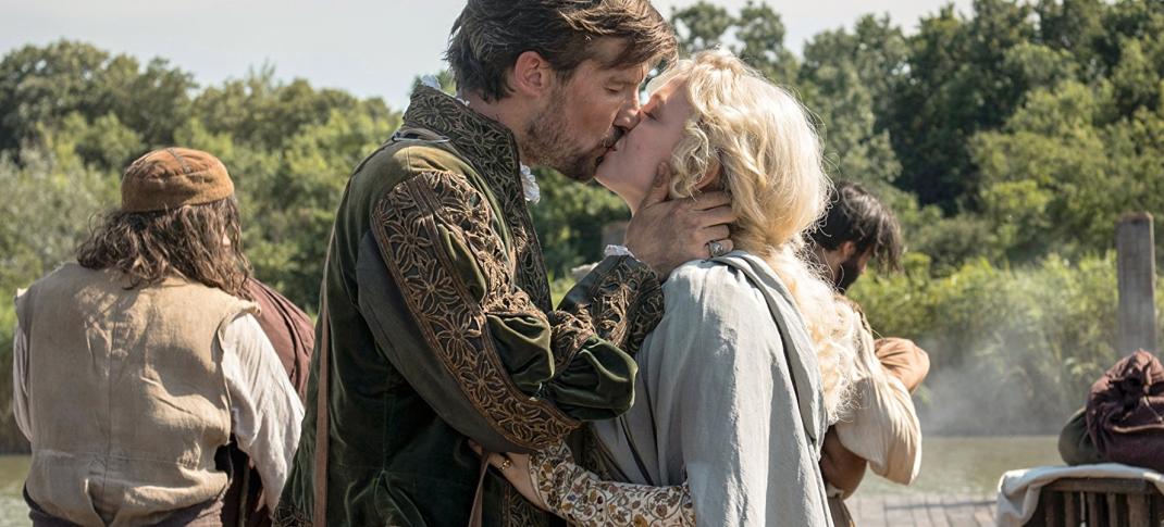 Gwilym Lee and Naomi Battrick in "Jamestown" (Photo: Carnival Films Ltd 2017)