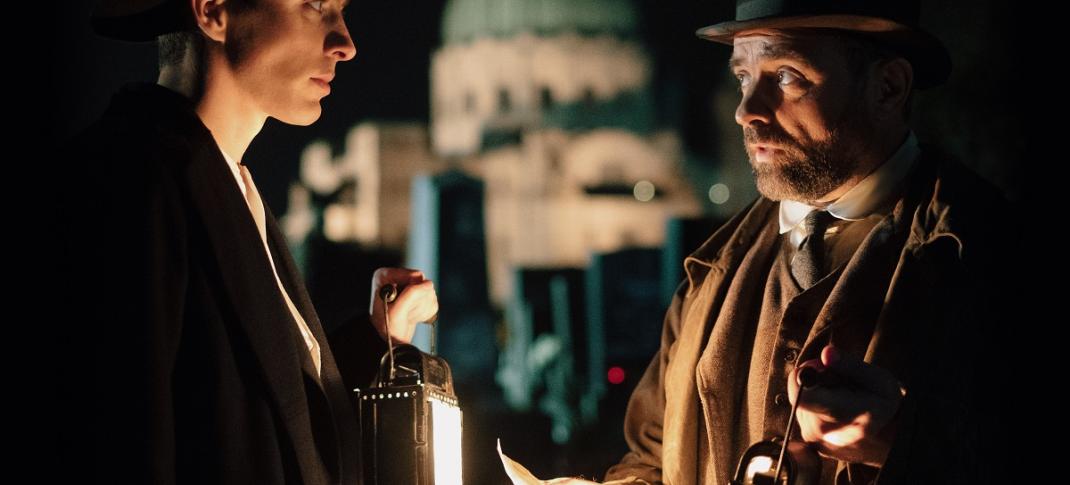 Matthew Beard and Jürgen Maurer in "Vienna Blood" (Photo: Courtesy of Petro Domenigg / © 2019 Endor Productions / MR Film)
