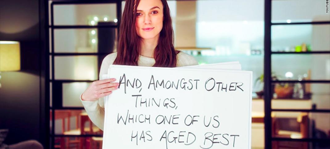 Keira Knightley in a shot from the "Love Actually" sequel trailer. (Photo: NBC)