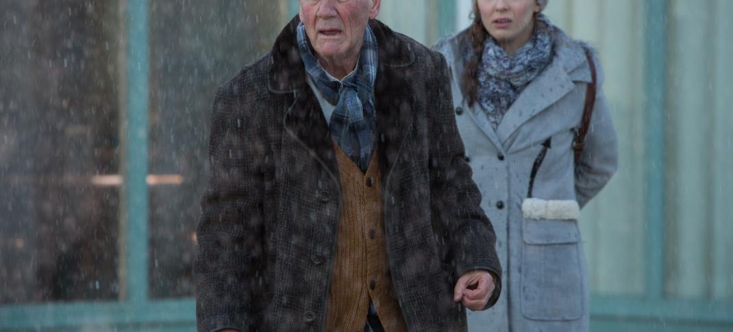 Tom Parfitt (Michael Palin) and Hannah Ward (Jodie Comer) Photo: Courtesy of © ITV plc (ITV Studios Global Entertainment)