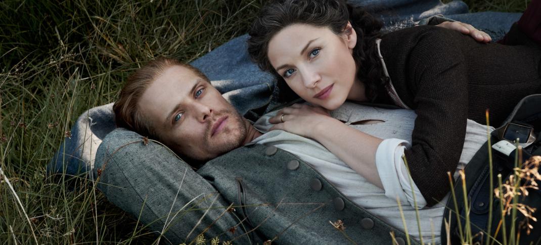 Sam Heughan and Caitriona Balfe in "Outlander" Season 5 (Photo: Starz)