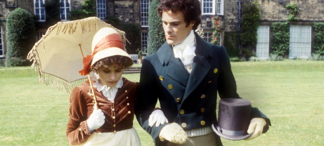 Lizzie Bennet (Elizabeth Garvie) and Fitzwilliam Darcy (David Rintoul). (Photo: BBC/Britbox)  BBC