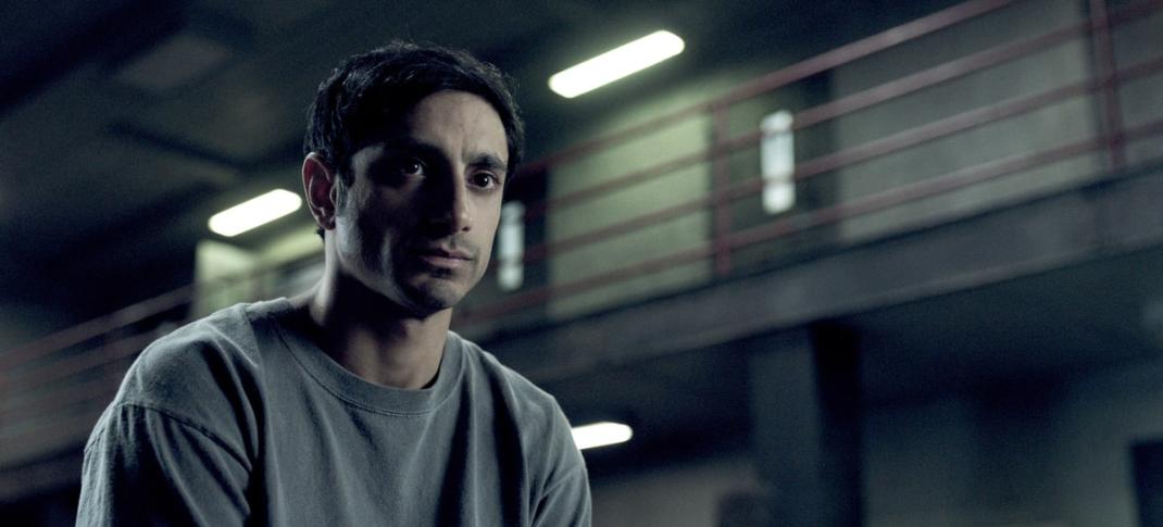 Riz Ahmed as Nasir Khan in prison in 'The Night Of'