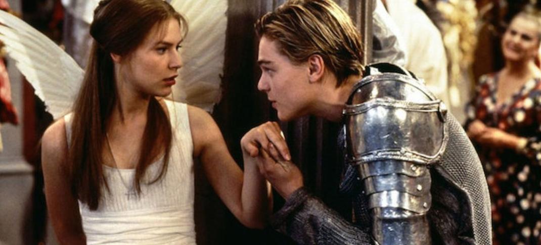 Claire Danes and Leonardo Dicaprio in Romeo+Juliet